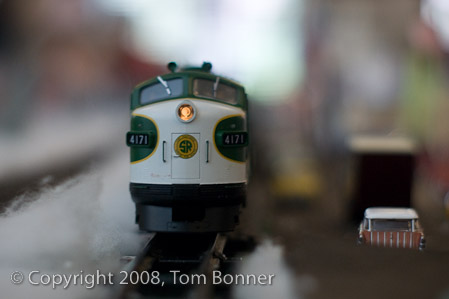 front view of a moving diesel model